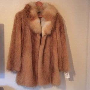 Women's Vintage Real Fur Jacket Racoon and Fox NWT